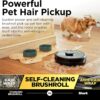 Shark Matrix Plus 2in1 Robot Vacuum & Mop with Sonic Mopping, Matrix Clean, Home Mapping, HEPA Bagless Self Empty Base, CleanEdge, for Pet Hair, Wifi, Black/Silver (RV2610WA)