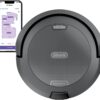 Shark Navigator Robot Vacuum with SmartPath Navigation and Self-Cleaning Brushroll, Powerful Suction, Pet Hair Pickup, Anti-Hair Wrap, for Carpets & Hard Floors, Steel Grey, RV2110