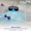 Shark Navigator Robot Vacuum with SmartPath Navigation and Self-Cleaning Brushroll, Powerful Suction, Pet Hair Pickup, Anti-Hair Wrap, for Carpets & Hard Floors, Steel Grey, RV2110
