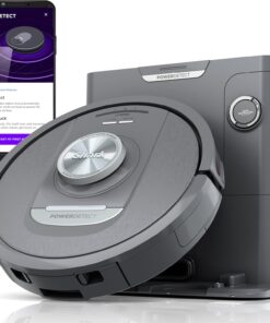 Shark PowerDetect Self-Empty Robot Vacuum with NeverStuck Technology, Auto Deep-Clean Carpets & Hardfloors, XL 60 Day Capacity HEPA Bagless Base Neutralizes Odors, for Pet Hair, Black (AV2820AE)