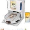 Shark Robot Vacuum & Mop Combo, PowerDetect ThermaCharged NeverTouch Pro, Self-Emptying, Self-Refill with Heated Mop Cleaning, 60-Day Capacity, 30-Day Tank, 6 PowerDetect Technologies, White, AV2900XE