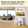 Shark Robot Vacuum & Mop Combo, PowerDetect ThermaCharged NeverTouch Pro, Self-Emptying, Self-Refill with Heated Mop Cleaning, 60-Day Capacity, 30-Day Tank, 6 PowerDetect Technologies, White, AV2900XE