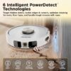 Shark Robot Vacuum & Mop Combo, PowerDetect ThermaCharged NeverTouch Pro, Self-Emptying, Self-Refill with Heated Mop Cleaning, 60-Day Capacity, 30-Day Tank, 6 PowerDetect Technologies, White, AV2900XE