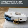 Shark Stratos 2-in-1 Robot Vacuum & Mop with 25+ Hands-Free Features & NeverTouch Self-Cleaning Base, Precision Mapping, Autolift Technology, HEPA Filtration, Edge Detect, AV2700ZE, White