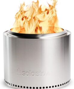 Solo Stove Bonfire 19.5" Smokeless Fire Pit with Removable Ash Pan | Portable Outdoor Fire Pit | Stainless Steel - Wood Burning Lightweight Fireplace | Ideal for 4-6 People, 20 lbs