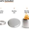 Solo Stove Bonfire Essential Bundle | Smokeless Fire Pit with Stand & Lid, Ideal for 4–6 People | Portable Wood Burning, Removable Ash Pan, Stainless Steel, 16.75" H x 19.5" Dia, 21.75lbs