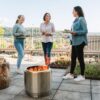 Solo Stove Bonfire Essential Bundle | Smokeless Fire Pit with Stand & Lid, Ideal for 4–6 People | Portable Wood Burning, Removable Ash Pan, Stainless Steel, 16.75" H x 19.5" Dia, 21.75lbs
