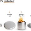 Solo Stove Bonfire Essential with Pellet Adapter Bundle | Smokeless Portable Stainless Steel Fire Pit with Stand,Lid, Carry Case, Removable Ash Pan & Pellet Adapter | Ideal for 4–6 People