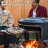 Solo Stove Bonfire Pi Fire Pizza Oven Accessory for Bonfire Fire Pit, Incl. Carry Case & Cordierite Pizza Stone, Wood Burning Assembly, Stainless Steel, (H x Dia) 16.9 x 19.3 in, 19.6 lbs