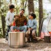 Solo Stove Bonfire with Stand | 19.5" Smokeless Fire Pit, Removable Ash Pan | Portable Stainless Steel Wood Burning Outdoor Fireplace, Ideal for 4–6 People, 21.75 lbs
