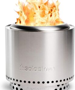 Solo Stove Ranger 2.0 with Stand - 15 Inch Smokeless Portable Fire Pit - Lightweight Outdoor Fireplace with Removable Ash Pan, Stainless Steel, Carry Case Included, Ideal for 2-4 People, 16.5 lbs