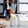 Solo Stove Ranger Backyard Bundle | Smokeless Fire Pit Kit Ideal for 2–4 People | Includes Stand, Shield, Lid, Shelter | Portable Wood Burning, Removable Ash Pan, Stainless Steel