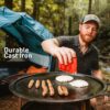 Solo Stove Yukon Griddle + Hub, Cast Iron Cookware with Stainless steel Hub for 8” Elevation, Addition to Yukon fire pit, Weight: 21 lbs, Cooking surface diameter: 17.75"