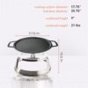 Solo Stove Yukon Griddle + Hub, Cast Iron Cookware with Stainless steel Hub for 8” Elevation, Addition to Yukon fire pit, Weight: 21 lbs, Cooking surface diameter: 17.75"