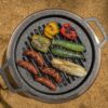 Solo Stove Yukon Grill Top & Hub – Cast Iron Cooktop with Stainless Steel Hub, 8” Elevated Grill Accessory for Yukon Fire Pit, 17.5" Diameter, 21.5 lbs