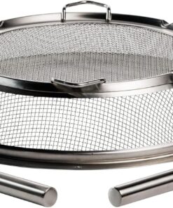 Solo Stove Yukon Shield - Durable Stainless Steel Spark Protector Mesh Screen for Fire Pits, Keeps Pops and Hot Embers Contained for Safe Outdoor Fires, Includes Shield Removal Tools