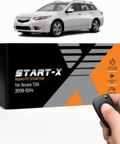 Start-X Remote Starter Kit for Acura TSX (2009, 2010, 2011, 2012, 2013, 2014) Vehicles | Key Ignition | Plug N Play Install | Lock 3X to Remote Start | Zero Wire Splicing