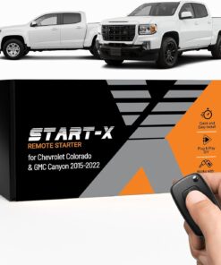 Start-X Remote Starter Kit for Chevy Colorado & GMC Canyon (2015, 2016, 2017, 2018, 2019, 2020, 2021, 2022) Trucks | Key Ignition | Plug N Play Install | Lock 3X to Remote Start | Zero Wire Splicing