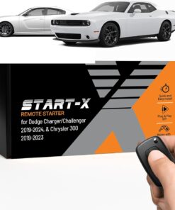 Start-X Remote Starter Kit for Dodge Charger/Challenger (2019, 2020, 2021, 2022, 2023, 2024) & Chrysler 300 (2019, 2020, 2021, 2022, 2023) Vehicles | Push-to-Start Ignition | Plug N Play Install