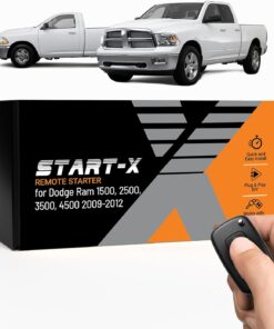 Start-X Remote Starter Kit for Dodge RAM 1500/2500/3500/4500 Gas (2009, 2010, 2011, 2012) Trucks | Key Ignition | Plug N Play Install | Lock 3X to Remote Start | Zero Wire Splicing