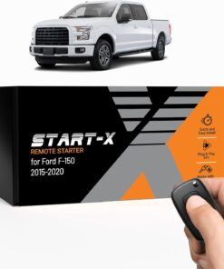 Start-X Remote Starter Kit for Ford F-150 (2015, 2016, 2017, 2018, 2019, 2020) Trucks | Push-to-Start or Key Ignition | Settings Enabled | Plug N Play | Lock 3X to Remote Start | Zero Wire Splicing