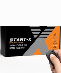 Start-X Remote Starter Kit for Ford F-450/F-550 Diesel (2023, 2024, 2025) Trucks | Push-to-Start or Key Ignition | Plug N Play Install | Lock-Unlock-Lock to Remote Start | Zero Wire Splicing
