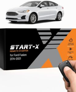 Start-X Remote Starter Kit for Ford Fusion (2014, 2015, 2016, 2017, 2018, 2019, 2020, 2021) | Push-to-Start & Key Ignition | Plug N Play | Press Lock-Unlock-Lock to Remote Start | No Wire Splicing
