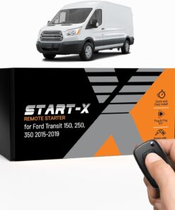 Start-X Remote Starter Kit for Ford Transit 150, 250, 350 (2015, 2016, 2017, 2018, 2019) Vehicles | Key Ignition | Plug N Play Install | Lock 3X to Remote Start