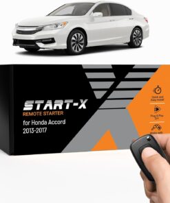 Start-X Remote Starter Kit for Honda Accord (2013, 2014, 2015, 2016, 2017) Vehicles | Key Ignition | Plug N Play Install | Lock 3X to Remote Start | Zero Wire Splicing