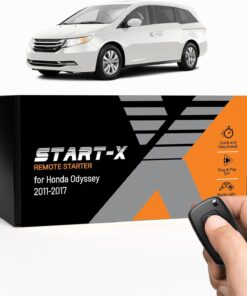 Start-X Remote Starter Kit for Honda Odyssey (2011, 2012, 2013, 2014, 2015, 2016, 2017) Vehicles | Key Ignition | Plug N Play Install | Lock 3X to Remote Start | Zero Wire Splicing