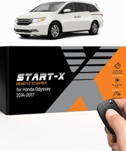 Start-X Remote Starter Kit for Honda Odyssey (2014, 2015, 2016, 2017) Vehicles | Push-to-Start Ignition | Plug N Play Install | Lock 3X to Remote Start | Zero Wire Splicing