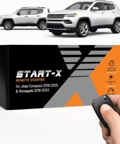 Start-X Remote Starter Kit for Jeep Compass (2019, 2020, 2021, 2022, 2023, 2024, 2025) & Renegade (2018-2022) Vehicles