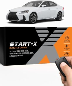 Start-X Remote Starter Kit for Lexus IS300 (2016-20), IS350 (2014-20), IS250 (2014-15), IS200t (2016-17) Vehicles | Push-to-Start Ignition | Plug N Play | Lock 3X to Remote Start | Zero Wire Splicing