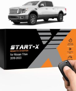 Start-X Remote Starter Kit for Nissan Titan (2016, 2017, 2018, 2019, 2020, 2021, 2022, 2023) Trucks | Push-to-Start Ignition | Plug N Play Install | 3X Lock to Remote Start