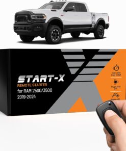 Start-X Remote Starter Kit for RAM 2500/3500 (2019-2024) | NOT 1500 | Push-to-Start Engine | Plug N Play | 3X Lock to Remote Start