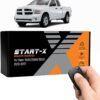 Start-X Remote Starter Kit for RAM Pickup Truck 1500, 2500, 3500 (2013, 2014, 2015, 2016, 2017) | Key Ignition Engine Vehicles | Plug N Play Install | Lock 3X to Remote Start | Zero Wire Splicing