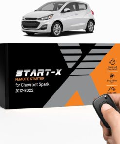 Start-X Remote Starter Kit for Spark (2012, 2013, 2014, 2015, 2016, 2017, 2018, 2019, 2020, 2021, 2022) Vehicles | Key Ignition | Plug N Play | Lock 3X to Remote Start | Zero Wire Splicing