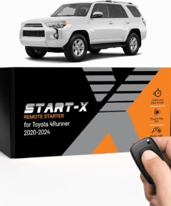 Start-X Remote Starter Kit for Toyota 4Runner (2020, 2021, 2022, 2023, 2024) Vehicles | Push-to-Start Ignition | Plug N Play Install | Lock 3X to Remote Start | Zero Wire Splicing