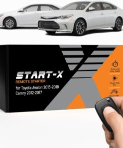 Start-X Remote Starter Kit for Toyota Avalon (2013, 2014, 2015, 2016, 2017, 2018), Camry (2012-2017) Vehicles | Push-to-Start Ignition | Plug N Play | Lock 3X to Remote Start | Zero Wire Splicing