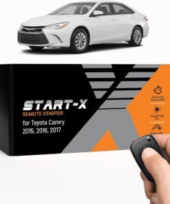 Start-X Remote Starter Kit for Toyota Camry (2015, 2016, 2017) Vehicles | Key Ignition | Plug N Play Install | Lock 3X to Remote Start | Zero Wire Splicing