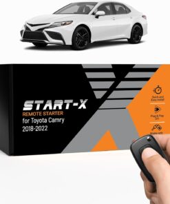 Start-X Remote Starter Kit for Toyota Camry (2018, 2019, 2020, 2021, 2022) Vehicles | Push-to-Start Ignition | Plug N Play Install | Lock 3X to Remote Start | Zero Wire Splicing