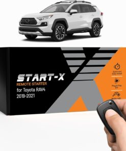 Start-X Remote Starter Kit for Toyota RAV4 (2019, 2020, 2021) | Push-to-Start Ignition | Plug N Play Install | Lock 3X to Remote Start | Zero Wiring Splicing