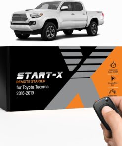 Start-X Remote Starter Kit for Toyota Tacoma (2016, 2017, 2018, 2019) Trucks | Push-to-Start Ignition | Plug N Play Install | Lock 3X to Remote Start | Zero Wire Splicing