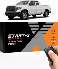 Start-X Remote Starter Kit for Toyota Tundra (2018, 2019, 2020, 2021) Trucks | Key Ignition | Plug N Play Install | Lock 3X to Remote Start | Zero Wire Splicing