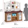 Step2 Fun with Friends Kids Kitchen Playset, Indoor/Outdoor Kitchenette, Interactive Play with Lights and Sounds, Durable Plastic, Includes 25 Piece Toy Accessories, Toddlers 2+ Years Old, Tan