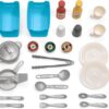 Step2 Fun with Friends Kids Kitchen Playset, Indoor/Outdoor Kitchenette, Interactive Play with Lights and Sounds, Durable Plastic, Includes 25 Piece Toy Accessories, Toddlers 2+ Years Old, Tan