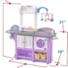 Step2 Love & Care Deluxe Baby Doll Nursery Playset for Kids, Combined Kitchen and Changing Station, Includes Toy Accessories, Easy to Assemble, Toddlers Ages 2 - 6 Years Old, Lavender