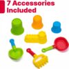 Step2 Naturally Playful Sandbox II, Kids Sand Activity Sensory Play Pit, Summer Outdoor Toys, 7 Piece Water Toy Accessories, for Toddlers 1+ Years Old