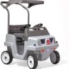 Step2 Side-by-Side Push Around SUV, Kids Push Car, 2 Seats, Stroller Substitute, Includes Seat Belts & Horns, Made of Durable Plastic, Max Weight 100 lbs., for Toddlers 1.5-5 Years Old, Gray