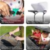 Step2 Side-by-Side Push Around SUV, Kids Push Car, 2 Seats, Stroller Substitute, Includes Seat Belts & Horns, Made of Durable Plastic, Max Weight 100 lbs., for Toddlers 1.5-5 Years Old, Gray